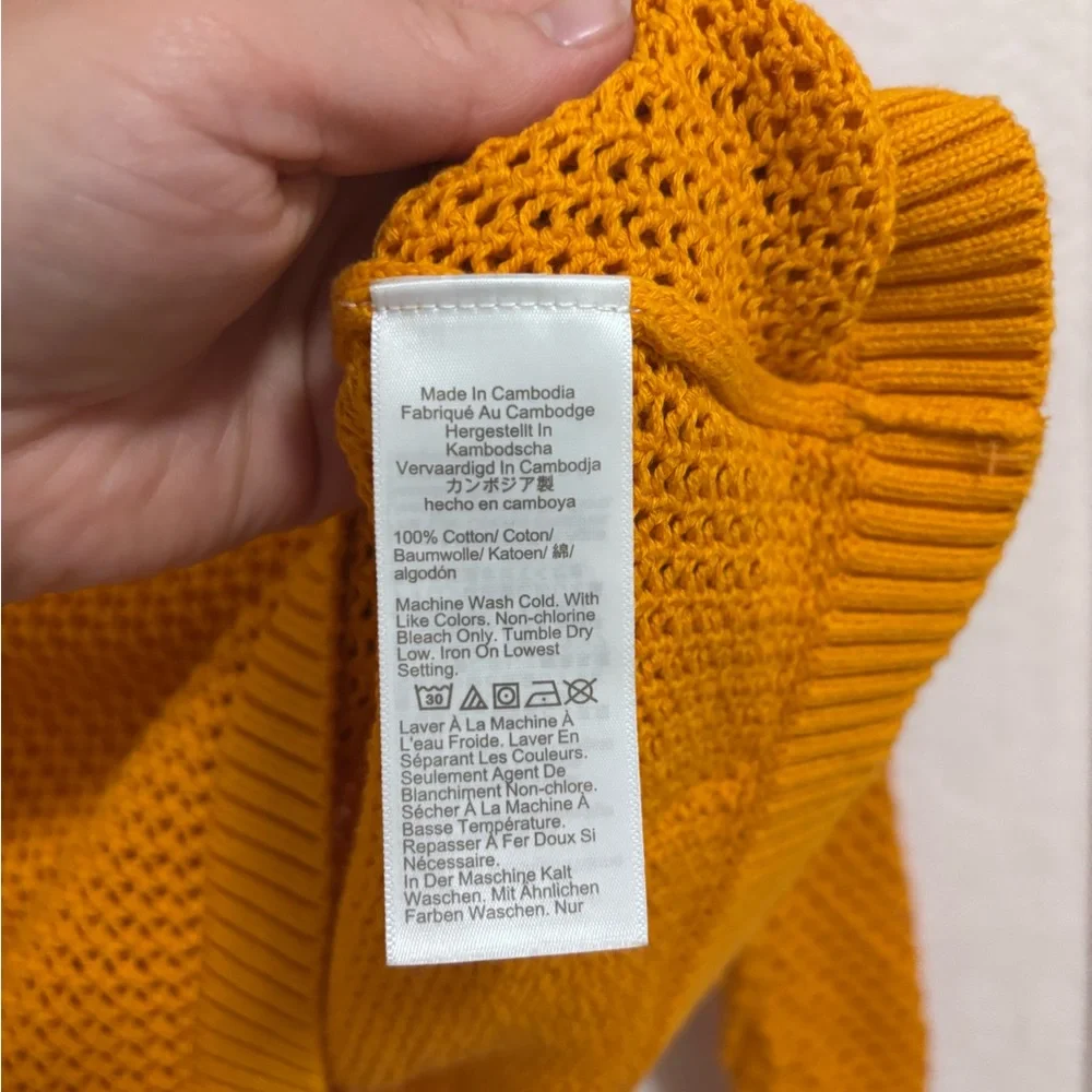 J. Crew crochet crewneck beach sweater